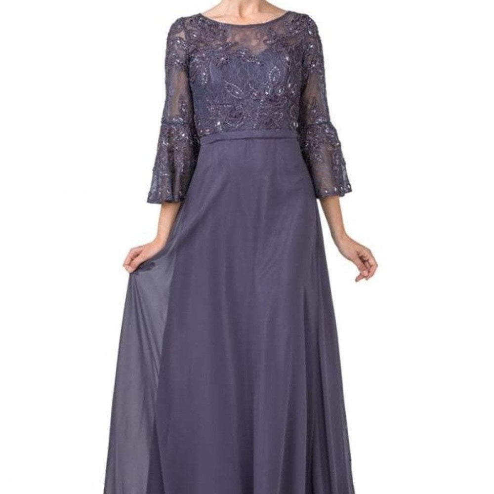 Aspeed Design M2346 Mother of the Bride Dress Blue size L
